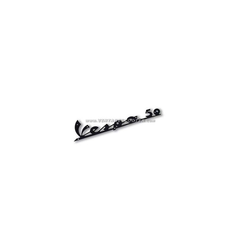 Embleme de tablier -Vespa 50- a riveter Embleme de tablier -Vespa 50- a riveter